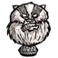 熊獾雕塑