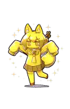 金狐狸雕像二