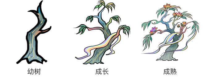 七彩树生长阶段 七彩树生长阶段