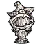 毒菌蟾蜍雕塑