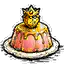 金色草莓布丁
