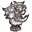 附身座狼雕塑