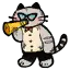 白色斑点猫