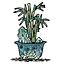 玉竹青铜花盆