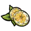 烤熟的柠檬