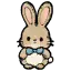 蓝蝴蝶兔