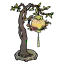 曲树悬花灯